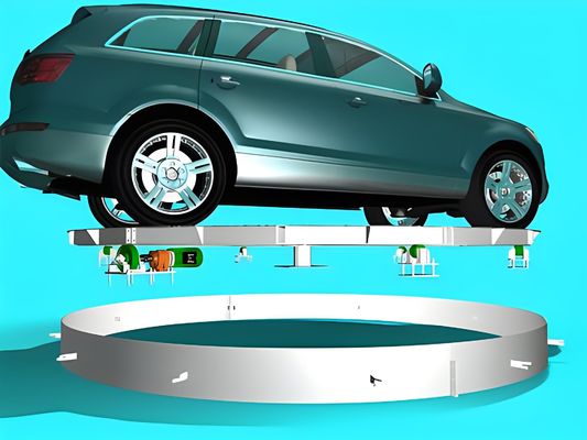 Turntable de elevador de carro para e exibição elegante de veículos em salas de exposições e showrooms