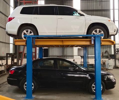 Elevador de estacionamento hidráulico automático de quatro postes