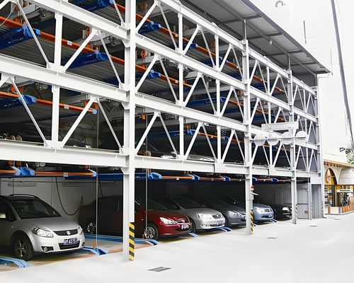 Instalação modular Parque de estacionamento de automóveis Utilização de espaço elevado Parque de estacionamento de sistemas de puzzles