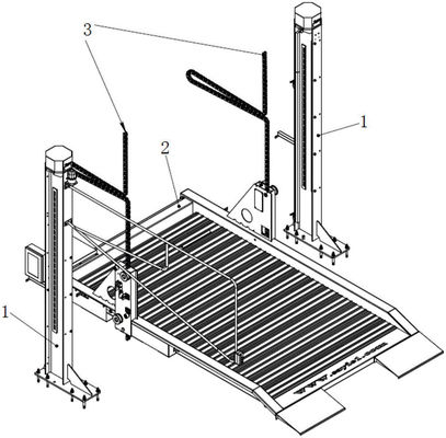 Disponibilidade de direção 94 polegadas Elevador hidráulico de duas colunas com motor de 220 VAC 60 Hz 1 Ph