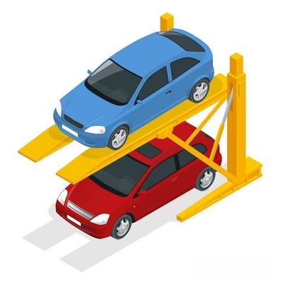 Estacionamento subterrâneo com inclinação simples Utilize de forma eficiente os espaços pequenos da cidade